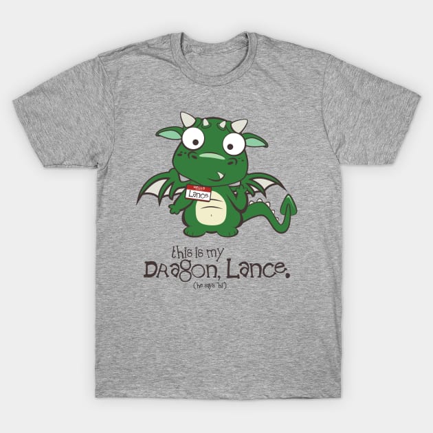 Dragon, Lance T-Shirt by DavidByronHicks